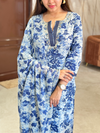 Varnika Blue Oasis Kurta Suit Set