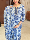 Varnika Blue Oasis Kurta Suit Set