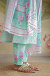 Tamira Aqua Floral Printed Salwar Suit