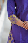 Vaibhavi Royal Purple Silk Kurta Set