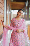 Ketaki Petal Pink Kurta Set