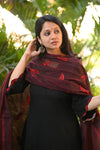 Anika Black Handloom Set Chanderi Dupatta