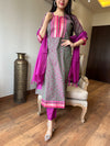 Ekanta Magenta Grace Kurta Set